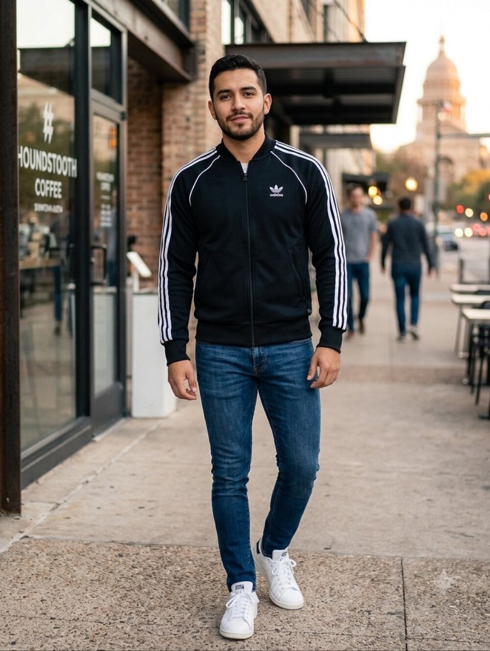 NWOT adidas Originals SST Track Jacket Black White 3-Stripe Trefoil Zip XS